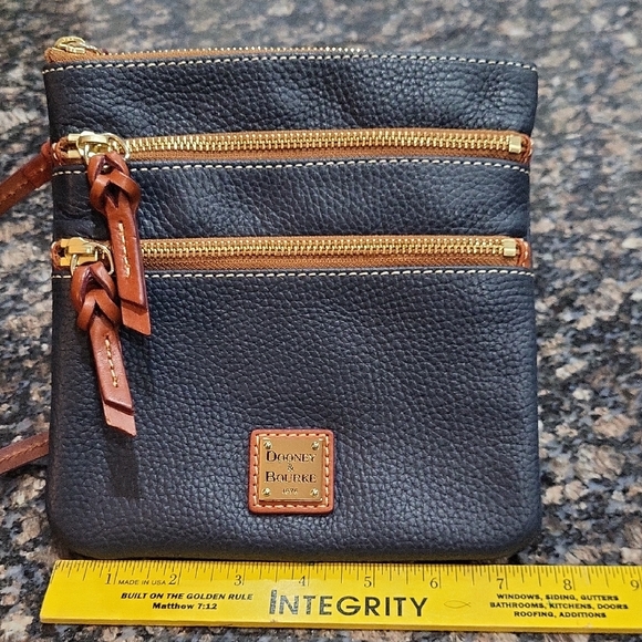 Dooney & Bourke Black and Brown Crossbody Bag - Picture 2 of 4